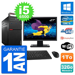 PC Tour Lenovo M700 Ecran 27" Intel i5-6500 RAM 32Go Disque 1To Windows 10 Wifi · Occasion 