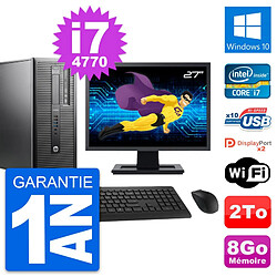 PC Tour HP ProDesk 600 G1 Ecran 27" i7-4770 RAM 8Go Disque 2To Windows 10 Wifi · Occasion 