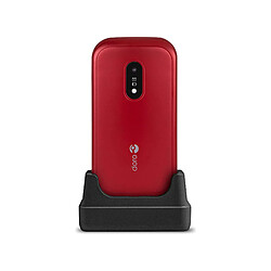 Doro 6040 Téléphone portable avec couvercle Dual SIM Rouge (Red/White)