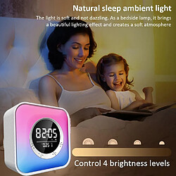 Acheter Yonis Enceinte Bluetooth Lumineuse LED Alarme Thermomètre Multifonction