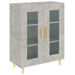 Maison Chic Buffet,Meuble de Rangement,commode pour salon,Cuisine gris béton 69,5x34x90 cm bois d'ingénierie -MN50388