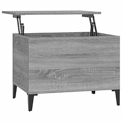 vidaXL Table basse Sonoma gris 60x44,5x45 cm Bois d'ingénierie