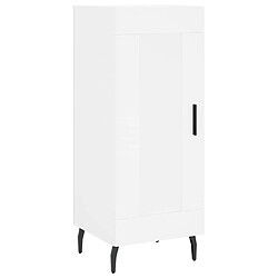 Maison Chic Buffet,Meuble de Rangement,commode pour salon,Cuisine blanc 34,5x34x90 cm bois d'ingénierie -MN16733