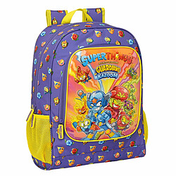 Cartable SuperThings Guardians of Kazoom Violet Jaune (32 x 42 x 14 cm) 