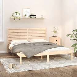 vidaXL Cadre de lit sans matelas 180x200 cm bois massif