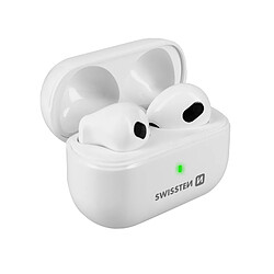 Écouteurs Sans-fil Bluetooth Commande tactile et Micro Swissten Minipods Blanc