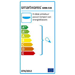 Acheter Smartwares Plafonnier 30x30x10 cm Noir