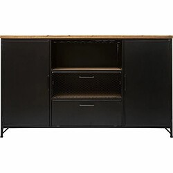 Avis Buffet 2 Portes & 2 Niveaux Cierna 140cm Noir