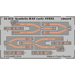 Seatbelts RAF early STEEL - 1:32e - Eduard Accessories