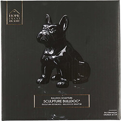 Avis The Home Deco Factory Bouledogue en céramique assis 20 cm noir.