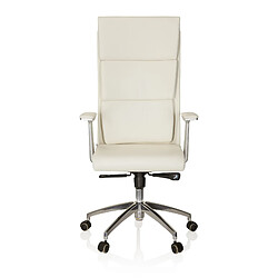 Siège de bureau / Fauteuil de direction MONZA 20, cuir ivoire hjh OFFICE