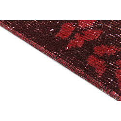 Avis Vidal Tapis de laine 287x165 rouge Ultra Vintage