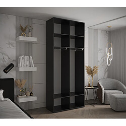 Avis Abiks Meble Armoire Inova 2 À Portes Battantes 236,7/100/47 2 Portes (nero/nero)