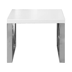 Avis Table d'appoint Alexandra House Living Blanc 50 x 43 x 50 cm