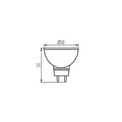 Avis Kanlux Ampoule LED Gx5,3 5W MR16 équivalent à 33W - Blanc Chaud 3000K