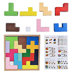 Avis Universal Enfants 3 Taille Cube Tetris Tangram Puzzle Jouet Jouet Educatif Jouet en Bois Cerveau Trailer