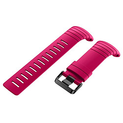 Wewoo Bracelet Magenta pour Sunnto Core Series Boucles Carré Silicone TPU Boucle D'acier