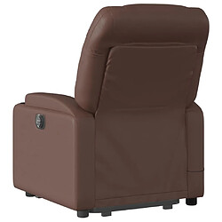 Acheter vidaXL Fauteuil inclinable de massage Marron Similicuir