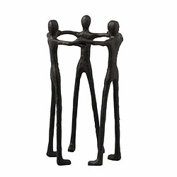 Paris Prix Statue Déco 3 Personnes en Cercle 36cm Noir