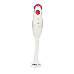 Moulinex Mixeur Turbomix plus DD100141 Mixeur - 350 W - Blanc/Rouge