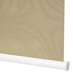 Decoshop26 Store enrouleur de fenêtre occultant protection solaire store à tirage latéral 50x160cm opaque beige 04_0004421