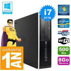 PC HP Compaq 8300 SFF Core I7-3770 Ram 8Go Disque 500 Go Graveur DVD Wifi W7 · Occasion 