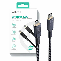 Câble USB-C Aukey CB-MCC102 Noir 1,8 m