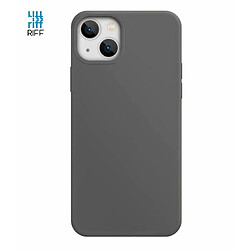 Riffi Coque Riff Thin & Soft en silicone avec intérieur en fibre douce pour Apple iPhone 14 Pro Gris 