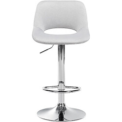 Non Lot de 2 tabourets de bar Camden velours chrome pas cher