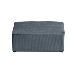 Acheter Bestmobilier Topaze - pouf - en velours côtelé plat