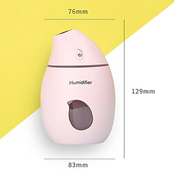 Wewoo Humidificateur d'air de bureau silencieux de forme de mangue portative créatrice de 2W avec la lumière de LED, capacité: 160ml, DC 5V bleu pas cher