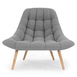 Paris Prix Fauteuil Scandinave en Tissu Johan 102cm Gris