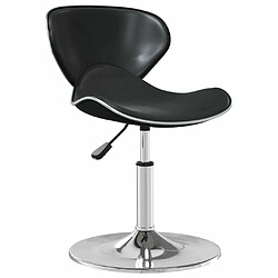 vidaXL Tabouret de bar Noir Similicuir