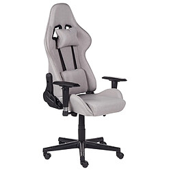 Beliani Chaise de gamer gris clair WARRIOR