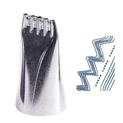 Scrapcooking Douille pâtissière points & lignes en inox