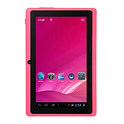 Wewoo Tablette Tactile rose 7 pouces Tactile, 512 Mo + 8 Go, Android 4.0 360 degrés de rotation du menu, Allwinner A33 Quad Core, 1,5 GHz