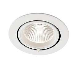 Saxby Downlight Encastrable Rond 30W CCT 30W Peinture Blanc Mat