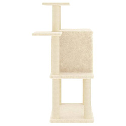 Acheter Arbre à chat avec griffoirs,niche pour chat en sisal crème 97 cm -MN20775