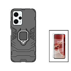 PHONECARE Kit Film Hydrogel Full Cover Avant + Coque 3X1 Military Defender pour Xiaomi Poco F5 - Noir