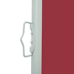 Avis vidaXL Auvent latéral rétractable de patio 117x500 cm Rouge