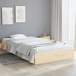 vidaXL Cadre de lit sans matelas bois massif 100x200 cm