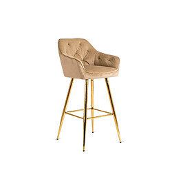 Vivaldi Hocker SALEM Beige/Doré