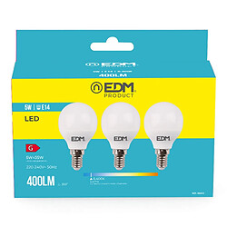 Acheter Lot de 3 ampoules LED EDM G 5 W E14 400 lm Ø 4,5 x 8 cm (6400 K)