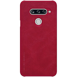 Etui en PU rouge pour votre LG V40 ThinQ