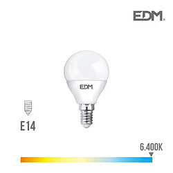 Edm Ampoule LED E14 5W équivalent à 35W - Blanc du Jour 6400K