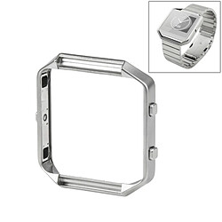 Wewoo Bracelet argent pour Fitbit Blaze Montre Acier Inoxydable Holder Shell 