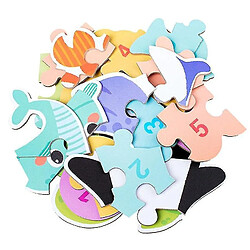 Avis Universal 4 Pièces Enfants Montessori Jeux Puzzle Bois Jouets Cartoon Animaux Paires de dinosaures Puzzle bois assorti