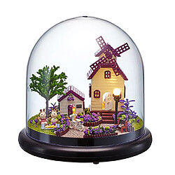 Avis Kit Miniature DIY Maison de poupée en bois Glassball pour cadeau amoureux amoureux