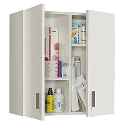 MIRAKEMUEBLE Utilisation d'une armoire suspendue - Blanc Blanc 