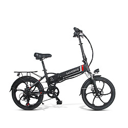 Avis Vélo électrique SAMEBIKE 20LVXD30 - moteur 350W batterie 48V10AH autonomie 40KM freins à disque mécaniques - Noir